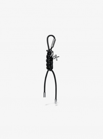 Michael Kors Silver-Tone and Braided Cord Bag Charm