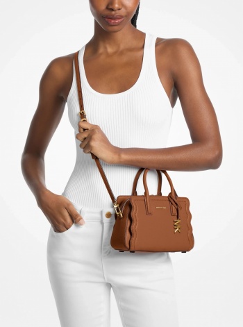 Michael Kors Laila Extra-Small Pebbled Leather Convertible Crossbody Bag