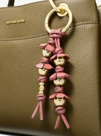 Michael Kors Embellished Floral Bag Charm