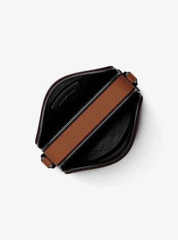 Michael Kors Mens Hudson Signature Logo Camera Crossbody Bag