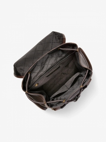 Michael Kors Mens Hudson Burnished Leather Backpack