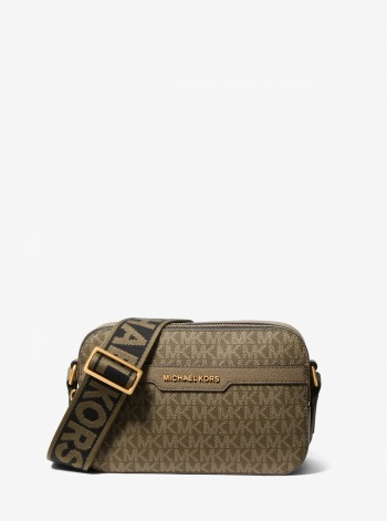 Michael Kors Mens Hudson Signature Logo Camera Crossbody Bag