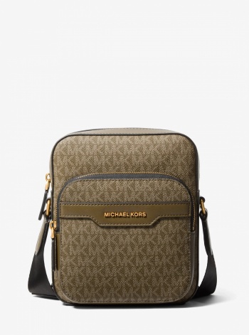 Michael Kors Mens Hudson Mini Signature Logo Flight Bag