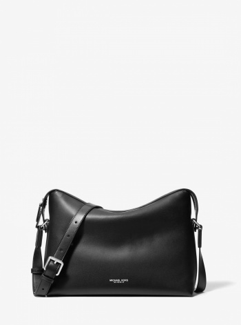 Michael Kors Mens Nicholas Medium Pebbled Leather Crossbody Messenger Bag