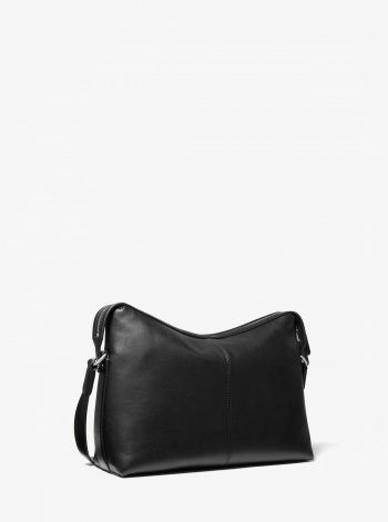 Michael Kors Mens Nicholas Medium Pebbled Leather Crossbody Messenger Bag