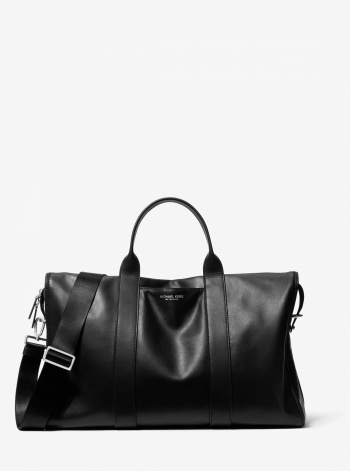 Michael Kors Mens Nicholas Medium Leather Slouch Duffel Bag