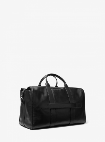 Michael Kors Mens Nicholas Medium Leather Slouch Duffel Bag