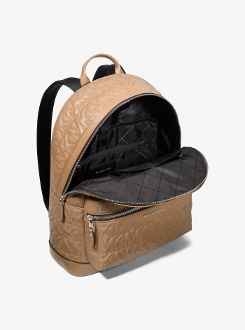 Michael Kors Mens Hudson Medium Logo Embossed Dome Backpack