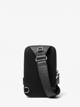 Michael Kors Mens Hudson Signature Logo Sling Pack