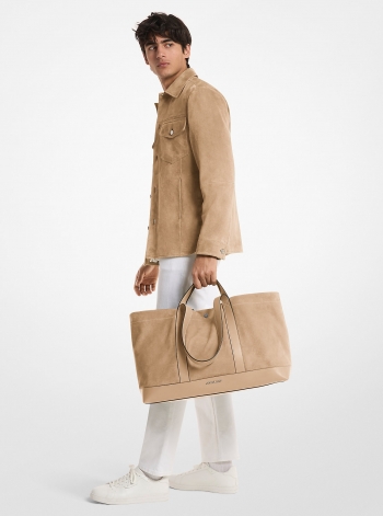 Michael Kors Mens Whitley Medium Nubuck Tote Bag