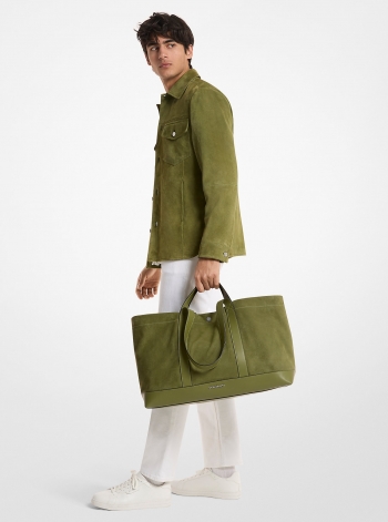 Michael Kors Mens Whitley Medium Nubuck Tote Bag