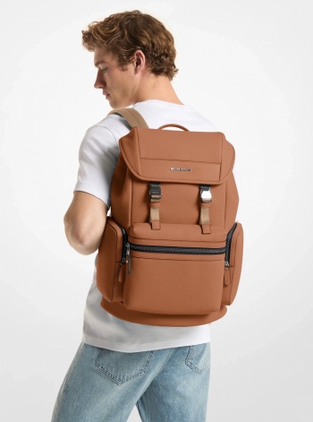 Michael Kors Mens Jet Set Pebbled Leather Backpack