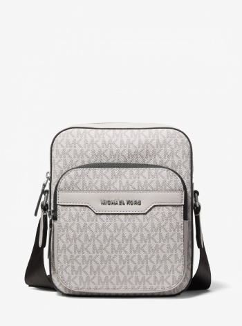 Michael Kors Mens Hudson Mini Signature Logo Flight Bag
