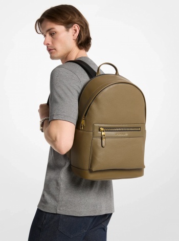 Michael Kors Mens Jet Set Pebbled Leather Backpack