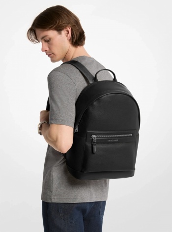Michael Kors Mens Jet Set Pebbled Leather Backpack