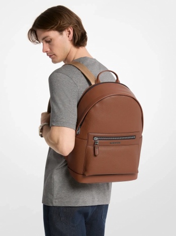 Michael Kors Mens Jet Set Pebbled Leather Backpack