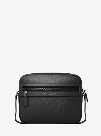 Michael Kors Mens Jet Set Pebbled Leather Crossbody Bag