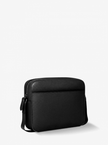 Michael Kors Mens Jet Set Pebbled Leather Crossbody Bag