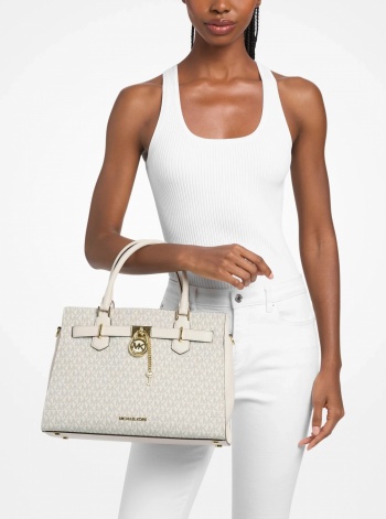 Michael Kors Hamilton Medium Logo Satchel
