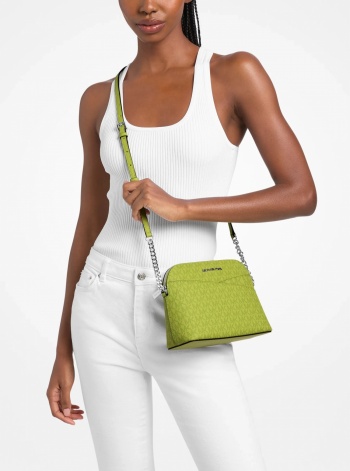 Jet Set Travel Medium Logo Dome Crossbody Bag