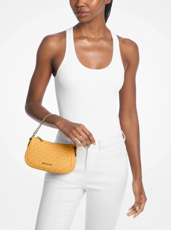 Carmela Small Signature Logo Convertible Crossbody Bag
