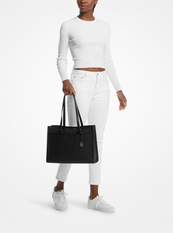 MICHAEL Michael Kors Jet Set Travel Large Saffiano Leather Pocket Tote Bag