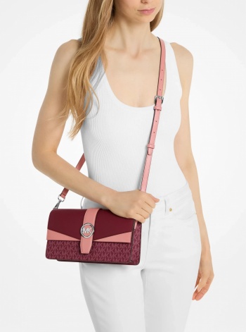 Greenwich Medium Signature Logo Convertible Shoulder Bag
