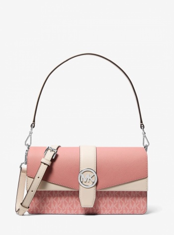 Greenwich Medium Signature Logo Convertible Shoulder Bag