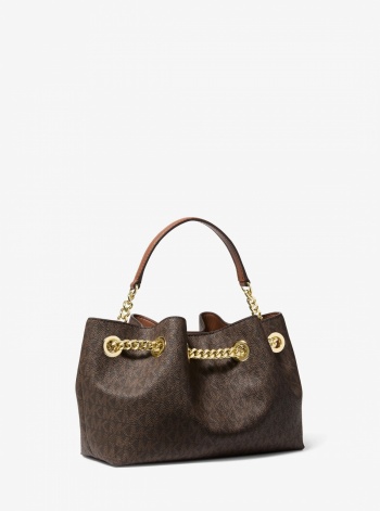 Mina Small Signature Logo Crossbody Bag