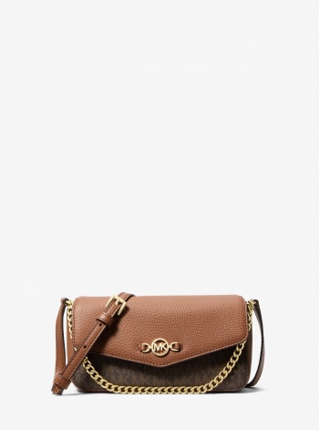 Kacey Extra-Small Signature Logo and Smooth Crossbody Bag