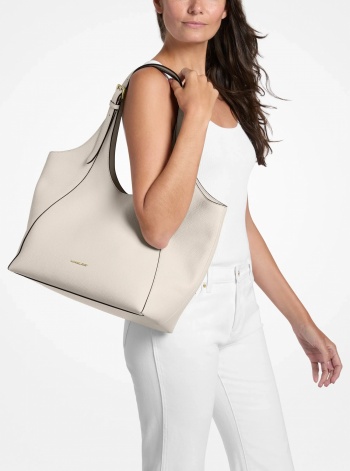 Bernie Large Pebbled Leather Tote Bag