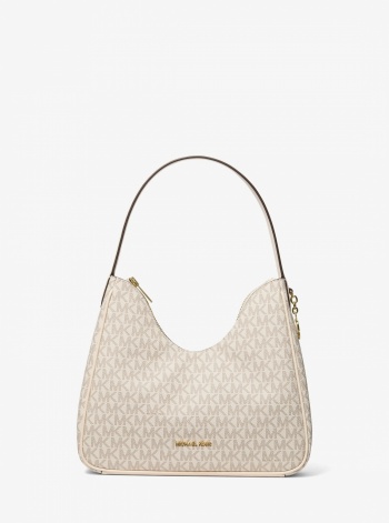 Nayla Small Signature Logo Hobo Shoulder Bag