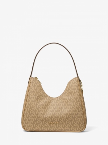 Nayla Small Signature Logo Hobo Shoulder Bag