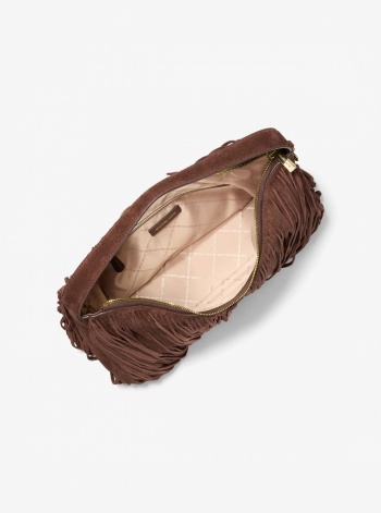Nayla Medium Fringed Hobo Shoulder Bag