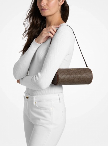 Ashton Small Signature Logo Barrel Pochette