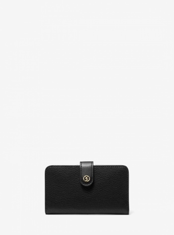 Jet Set Travel Medium Pebbled Leather Billfold Wallet