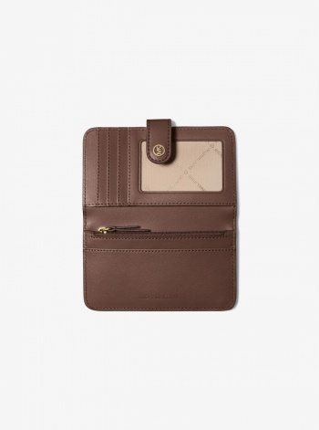 Jet Set Travel Medium Pebbled Leather Billfold Wallet