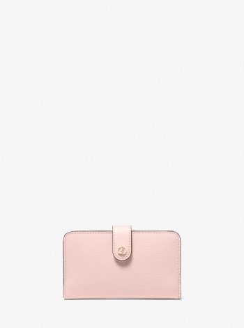 Jet Set Travel Medium Pebbled Leather Billfold Wallet