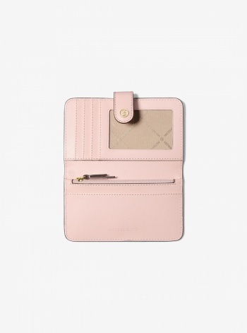 Jet Set Travel Medium Pebbled Leather Billfold Wallet