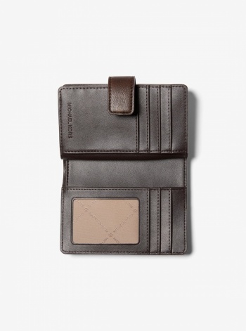 Jet Set Travel Medium Logo Embossed Burnished Wallet