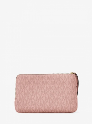 Jet Set Travel Small Signature Logo Wristlet