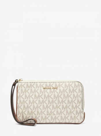 Jet Set Travel Small Signature Logo Wristlet