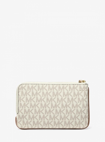Jet Set Travel Small Signature Logo Wristlet