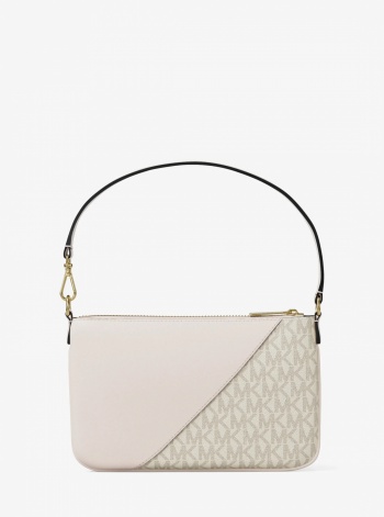 Jet Set Travel Small Signature Logo and Smooth Wristlet