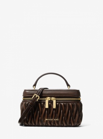 Vivi Small Matelassé Burnished Vanity Crossbody Bag