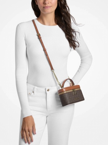 Vivi Small Signature Logo Vanity Crossbody Bag