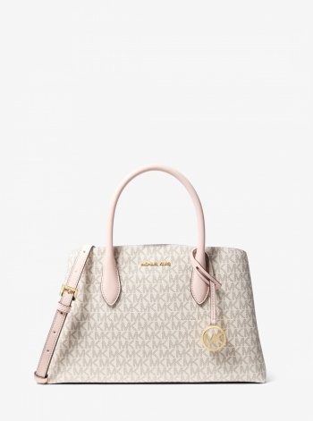 Maya Medium Signature Logo Satchel