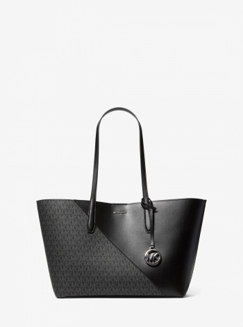 Avalon Medium Signature Logo and Smooth Tote Bag