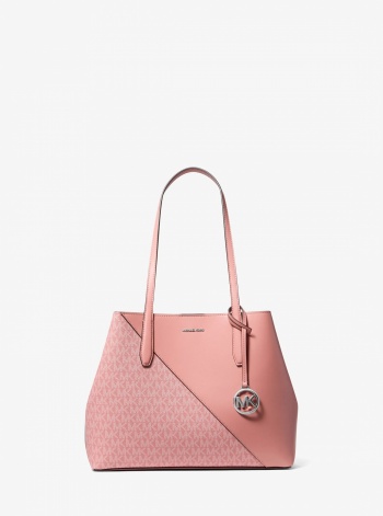 Avalon Medium Signature Logo and Smooth Tote Bag