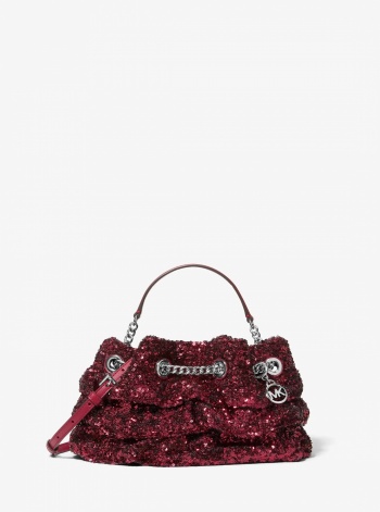 Mina Small Sequin Embellished Convertible Pochette